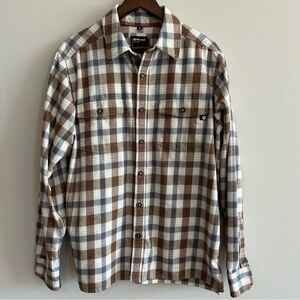 Marmot Movatn Heavyweight Long Sleeve Flannel Shirt Men's Sz. XL Brown